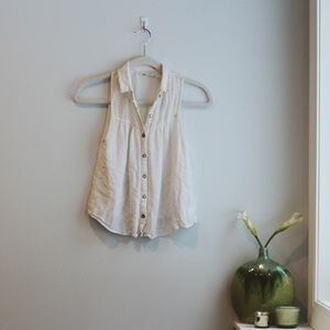 Urban Outfitters Collared, Sleeveless Shirt